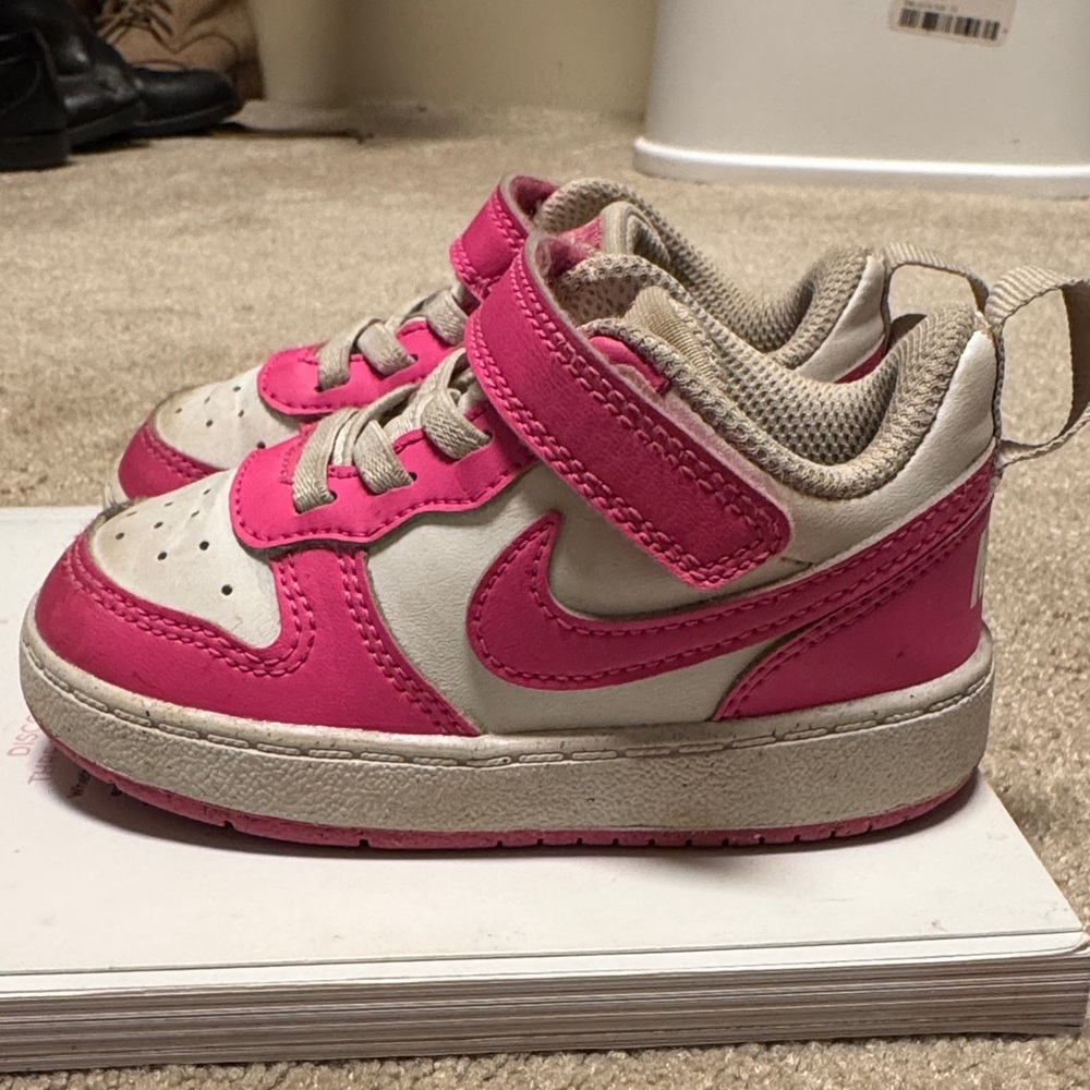 Nike toddler Pink and White Sneakers
